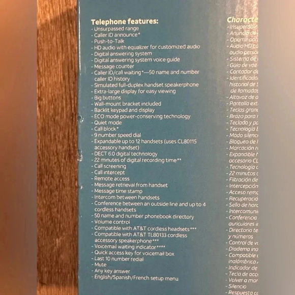 AT&T CL82215 2 Handset Cordless Answering System with Caller ID/Call Waiting - Picture 2 of 14